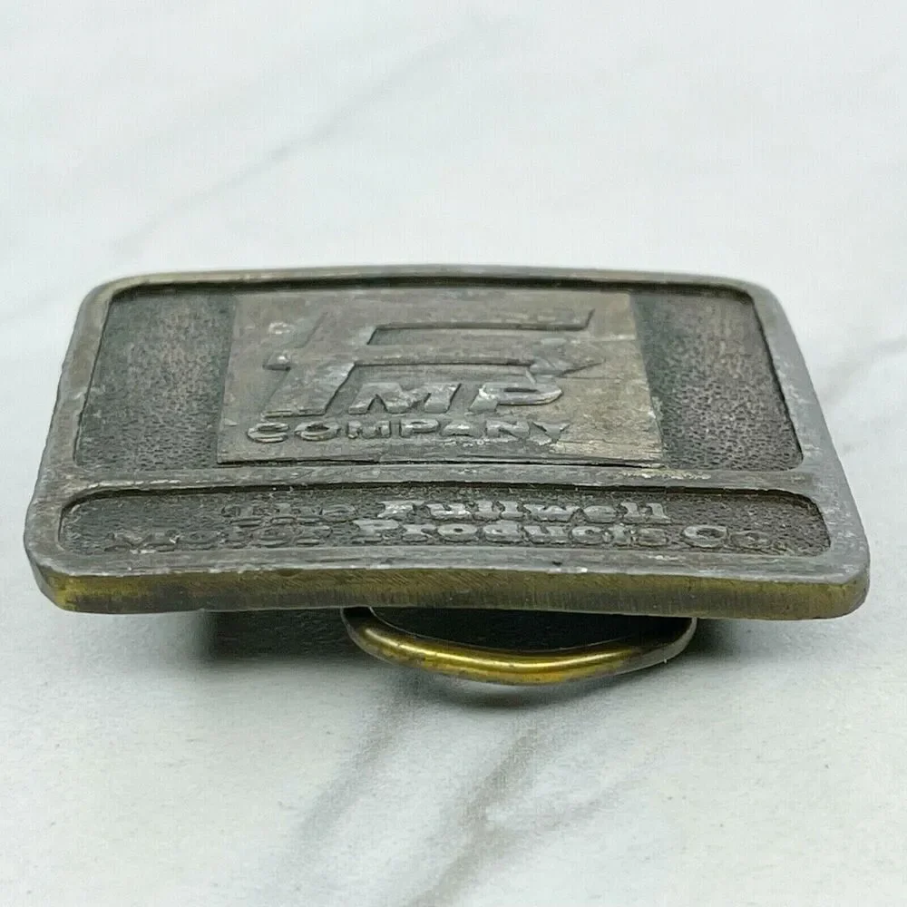 Vintage Stephen Gould Bronze Motor Products Belt Buckle ✨